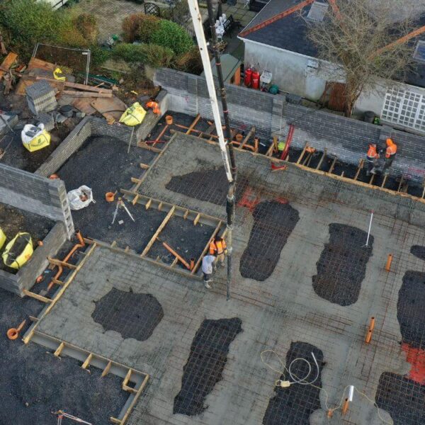 Foundation Pouring in Galway, Ireland